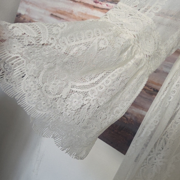 Band Of Gypsies Lace Maxi Duster NWT L - Picture 5 of 8